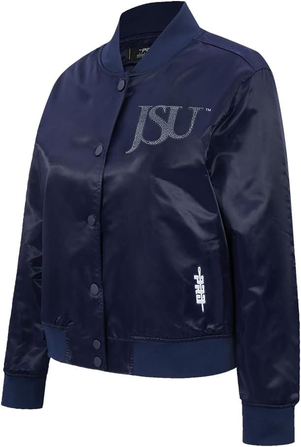 imagePro Standard Womens College Jewels Satin JacketMidnight Navy