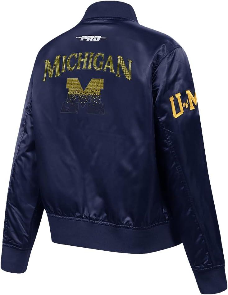 imagePro Standard Womens College Jewels Satin JacketMidnight Navy