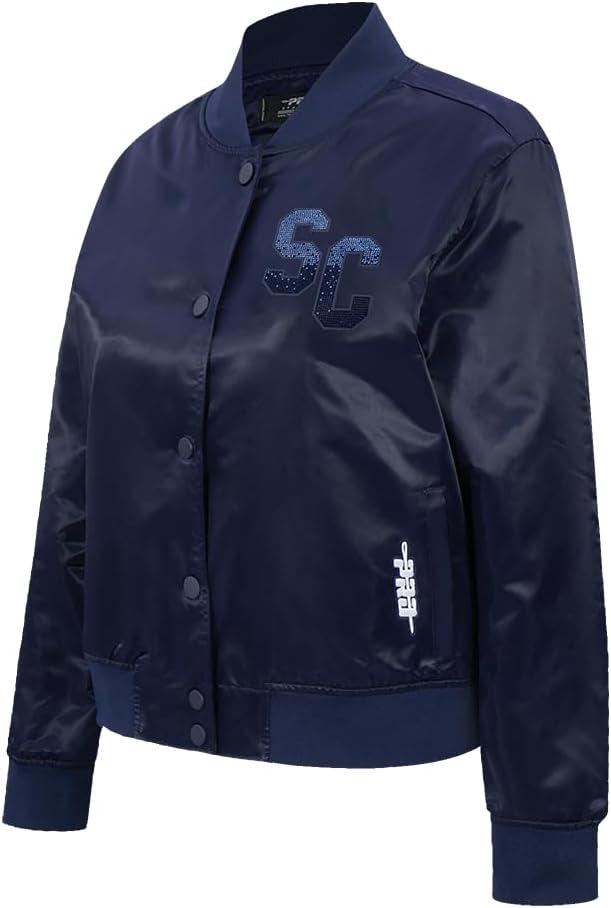 imagePro Standard Womens College Jewels Satin JacketMidnight Navy