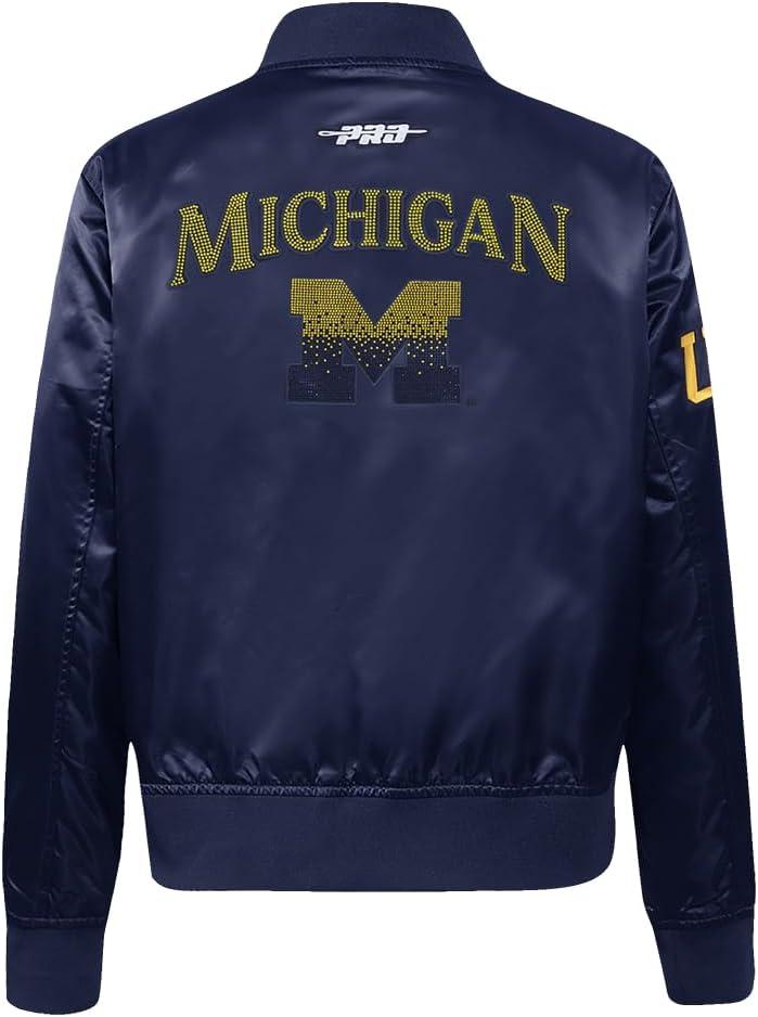 imagePro Standard Womens College Jewels Satin JacketMidnight Navy