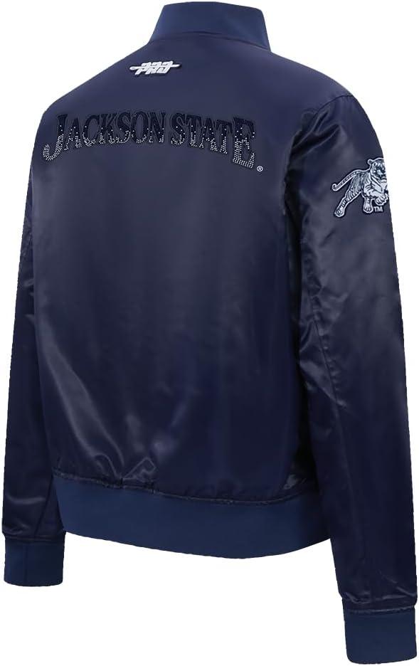 imagePro Standard Womens College Jewels Satin JacketMidnight Navy