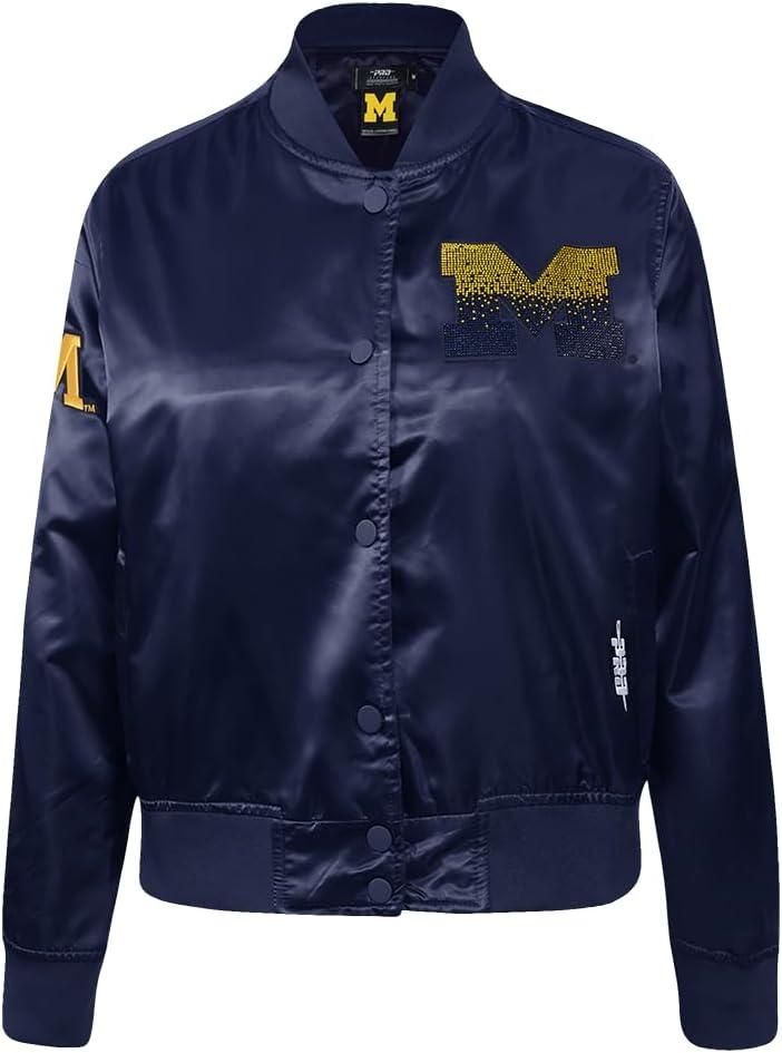 imagePro Standard Womens College Jewels Satin JacketMidnight Navy
