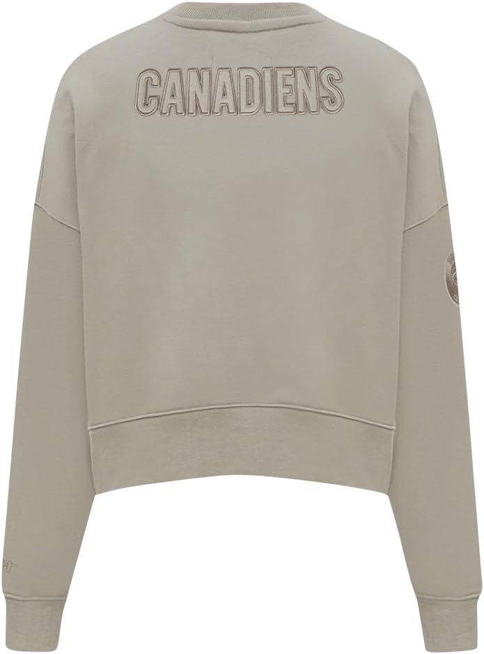 imagePro Standard Womens NHL Neutral Cropped Pullover HoodieTaupe