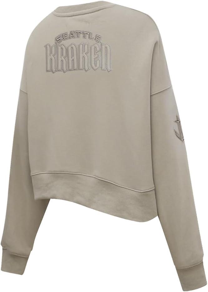 imagePro Standard Womens NHL Neutral Cropped Pullover HoodieTaupe