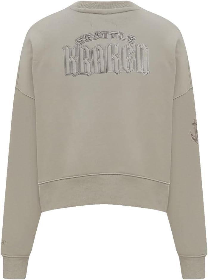 imagePro Standard Womens NHL Neutral Cropped Pullover HoodieTaupe