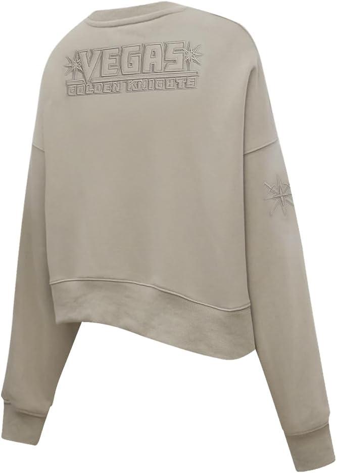 imagePro Standard Womens NHL Neutral Cropped Pullover HoodieTaupe