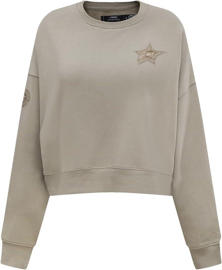 imagePro Standard Womens NHL Neutral Cropped Pullover HoodieTaupe
