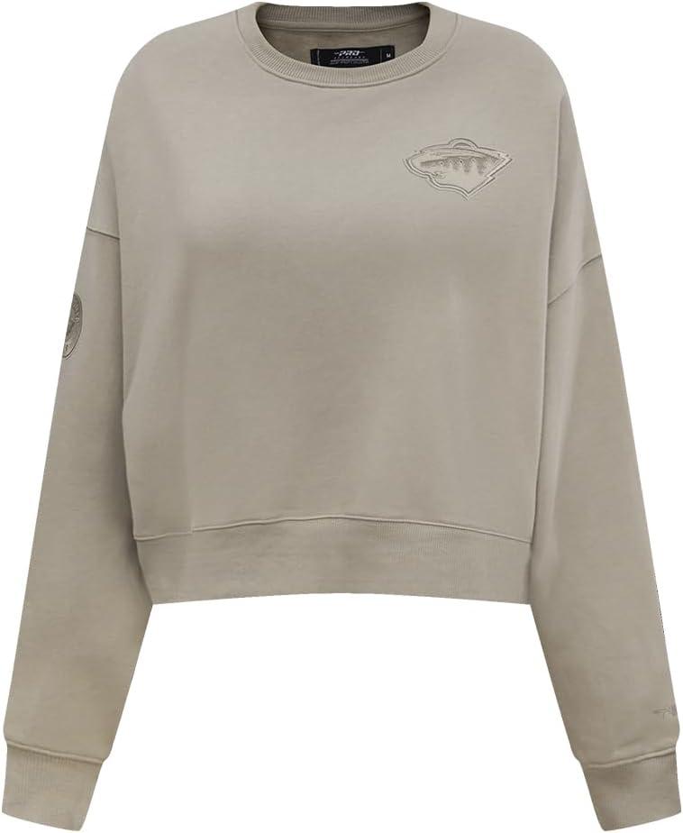 imagePro Standard Womens NHL Neutral Cropped Pullover HoodieTaupe