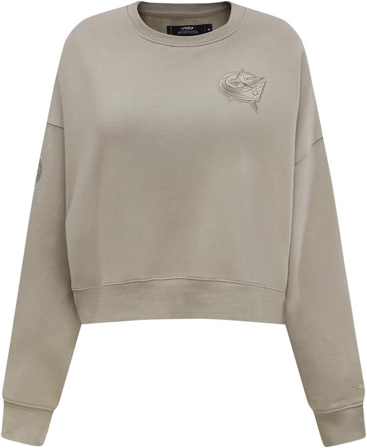 imagePro Standard Womens NHL Neutral Cropped Pullover HoodieTaupe