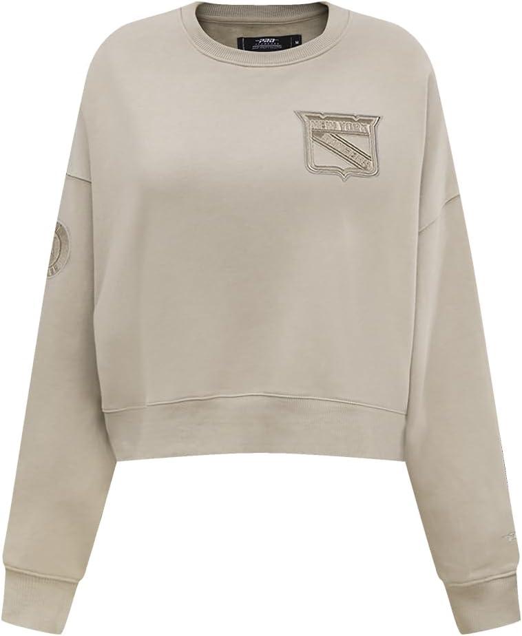 imagePro Standard Womens NHL Neutral Cropped Pullover HoodieTaupe