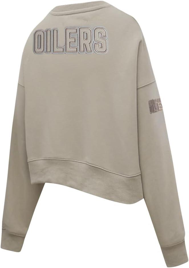 imagePro Standard Womens NHL Neutral Cropped Pullover HoodieTaupe