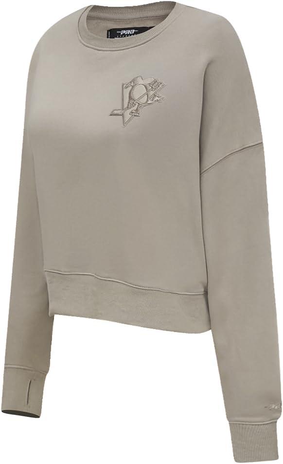 imagePro Standard Womens NHL Neutral Cropped Pullover HoodieTaupe