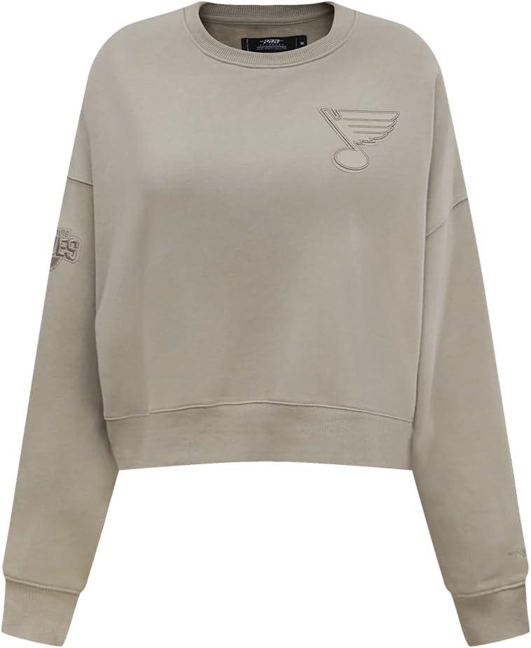 imagePro Standard Womens NHL Neutral Cropped Pullover HoodieTaupe
