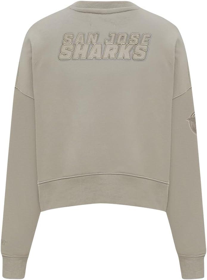 imagePro Standard Womens NHL Neutral Cropped Pullover HoodieTaupe