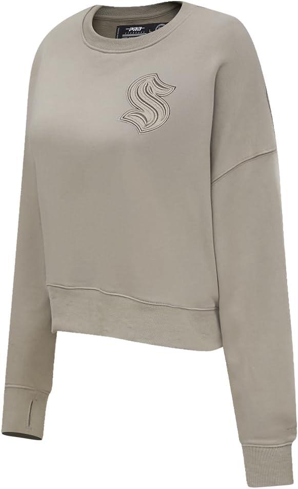 imagePro Standard Womens NHL Neutral Cropped Pullover HoodieTaupe