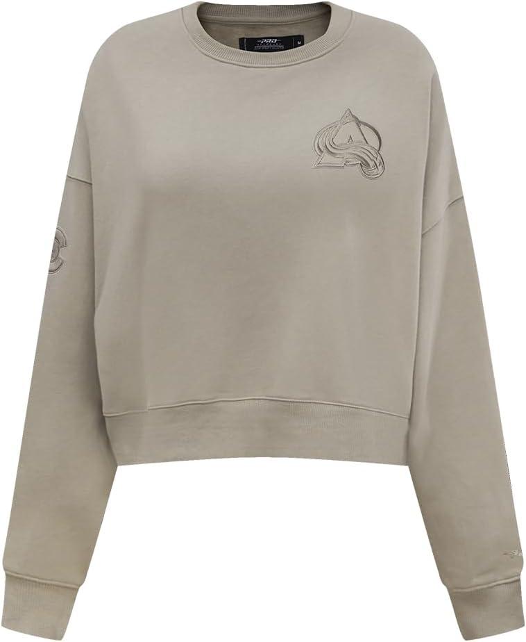 imagePro Standard Womens NHL Neutral Cropped Pullover HoodieTaupe