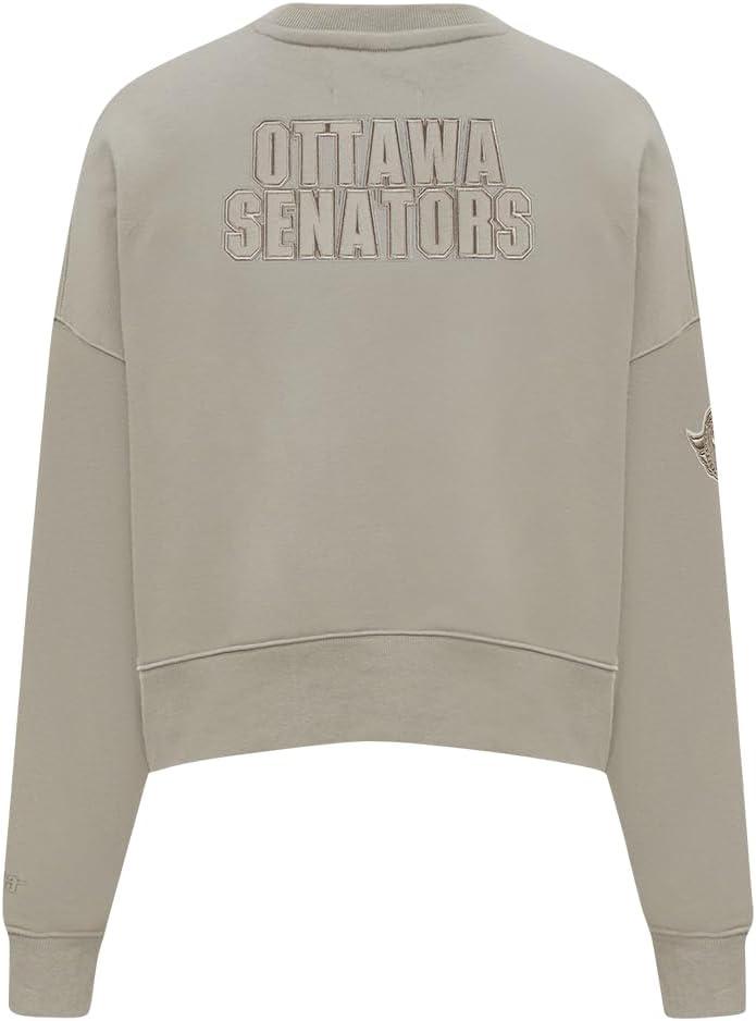 imagePro Standard Womens NHL Neutral Cropped Pullover HoodieTaupe