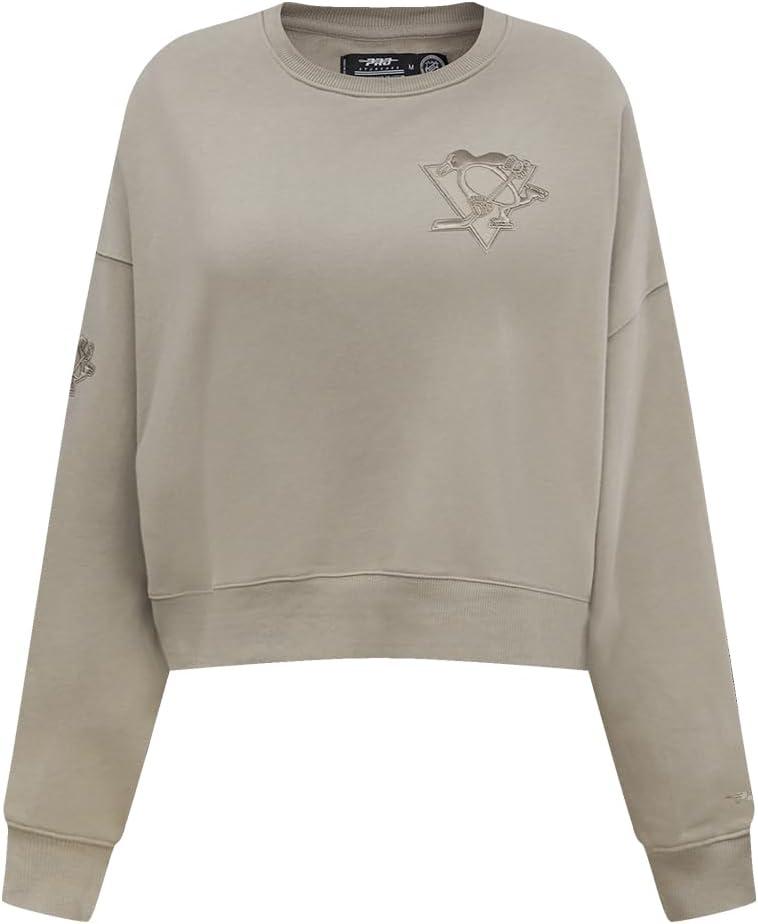 imagePro Standard Womens NHL Neutral Cropped Pullover HoodieTaupe