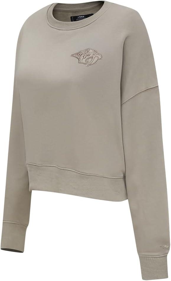 imagePro Standard Womens NHL Neutral Cropped Pullover HoodieTaupe