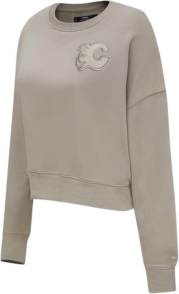 imagePro Standard Womens NHL Neutral Cropped Pullover HoodieTaupe