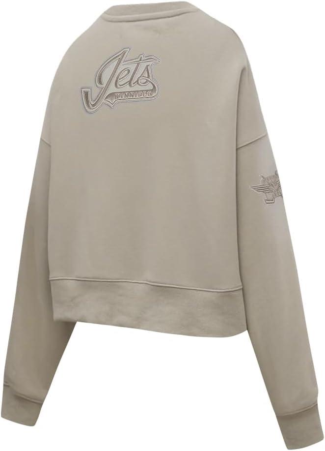 imagePro Standard Womens NHL Neutral Cropped Pullover HoodieTaupe