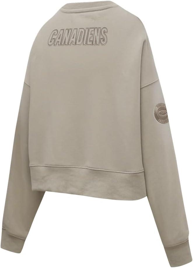 imagePro Standard Womens NHL Neutral Cropped Pullover HoodieTaupe