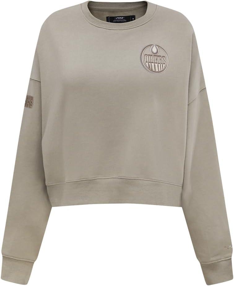 imagePro Standard Womens NHL Neutral Cropped Pullover HoodieTaupe