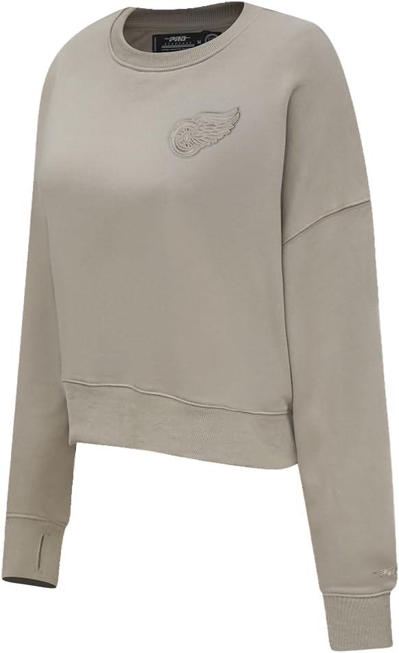 imagePro Standard Womens NHL Neutral Cropped Pullover HoodieTaupe