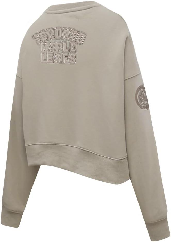 imagePro Standard Womens NHL Neutral Cropped Pullover HoodieTaupe