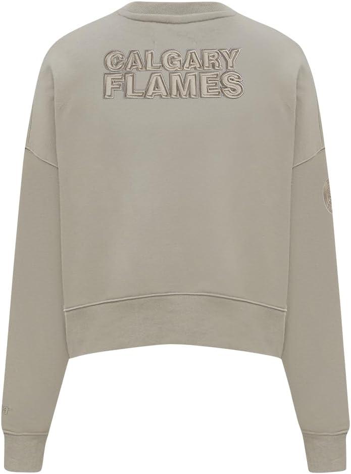 imagePro Standard Womens NHL Neutral Cropped Pullover HoodieTaupe