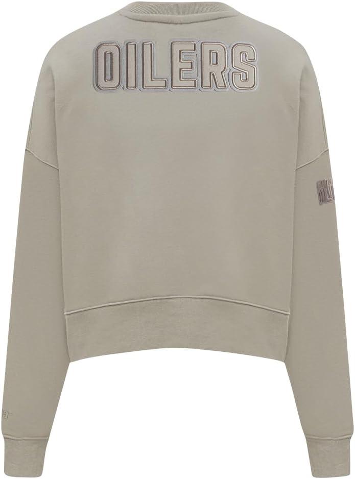 imagePro Standard Womens NHL Neutral Cropped Pullover HoodieTaupe