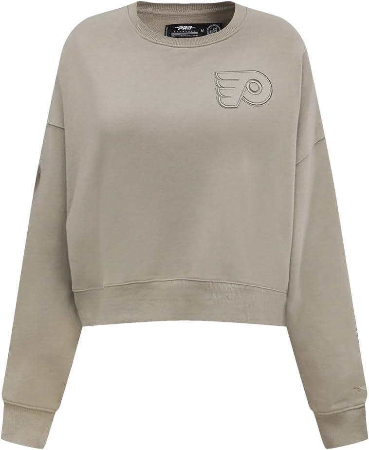 imagePro Standard Womens NHL Neutral Cropped Pullover HoodieTaupe