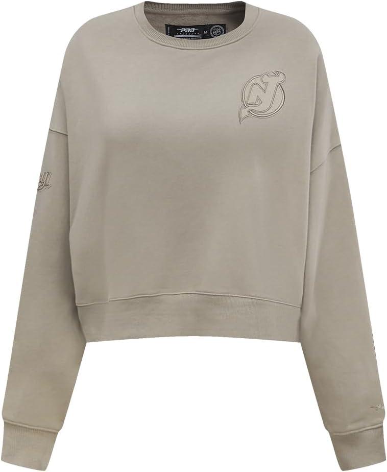 imagePro Standard Womens NHL Neutral Cropped Pullover HoodieTaupe