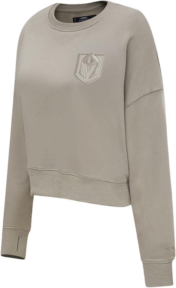 imagePro Standard Womens NHL Neutral Cropped Pullover HoodieTaupe