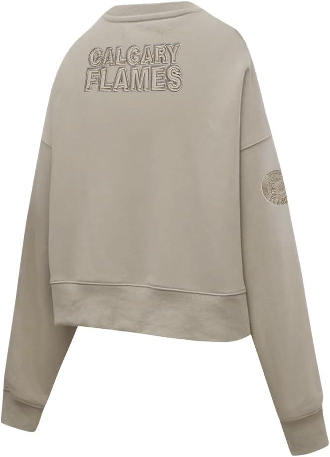imagePro Standard Womens NHL Neutral Cropped Pullover HoodieTaupe