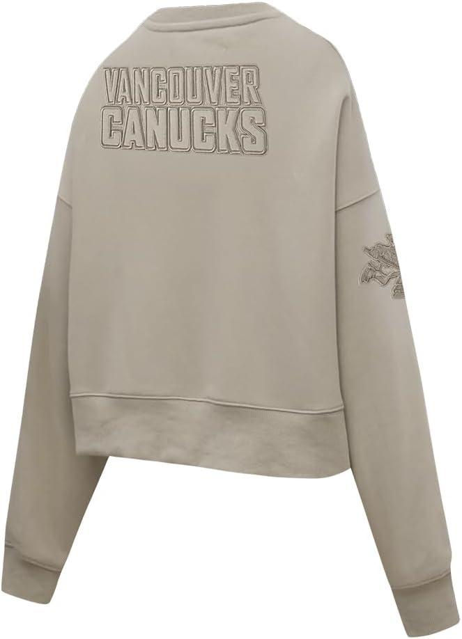 imagePro Standard Womens NHL Neutral Cropped Pullover HoodieTaupe