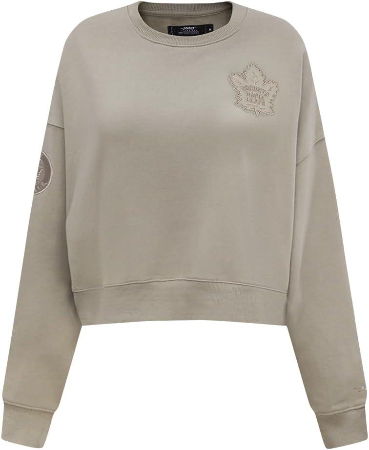 imagePro Standard Womens NHL Neutral Cropped Pullover HoodieTaupe