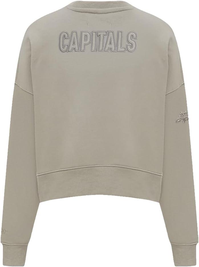 imagePro Standard Womens NHL Neutral Cropped Pullover HoodieTaupe