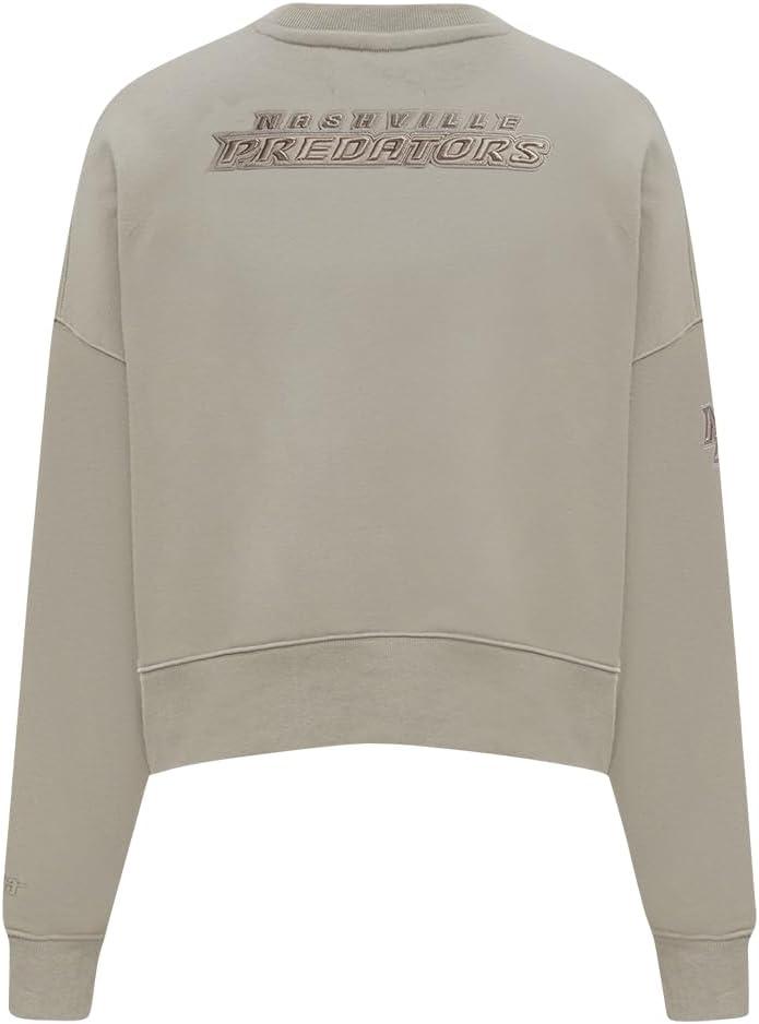 imagePro Standard Womens NHL Neutral Cropped Pullover HoodieTaupe