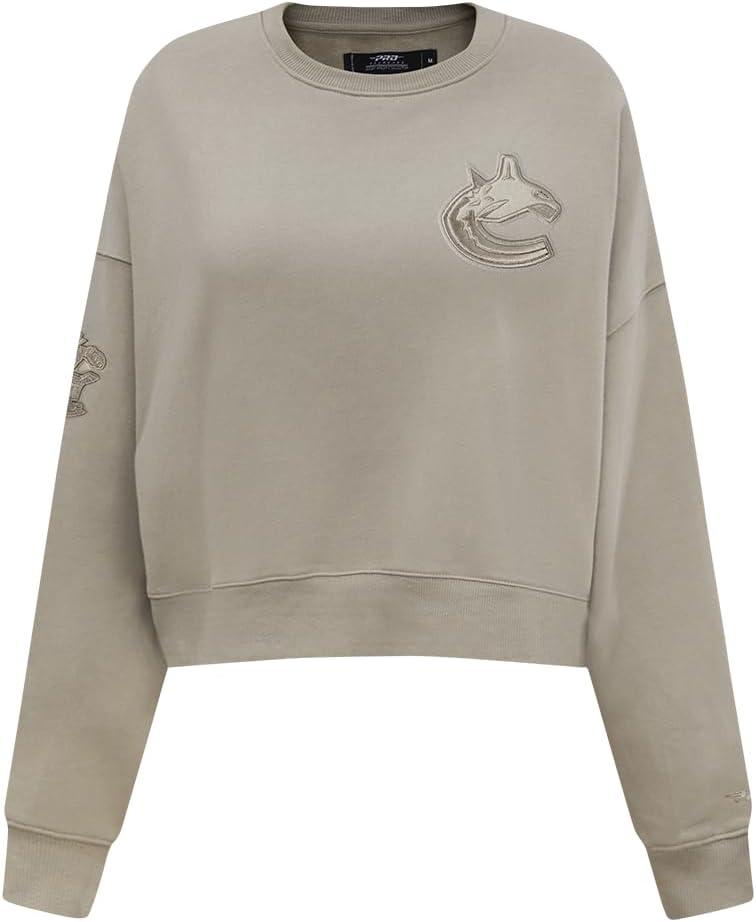imagePro Standard Womens NHL Neutral Cropped Pullover HoodieTaupe