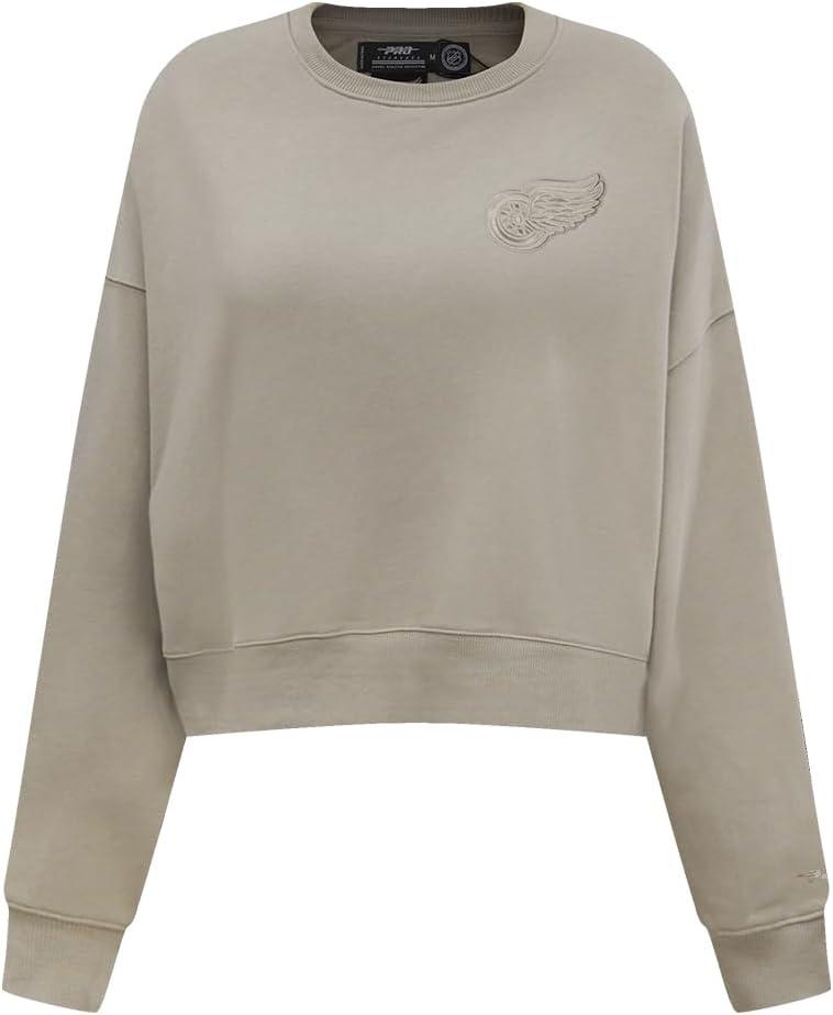 imagePro Standard Womens NHL Neutral Cropped Pullover HoodieTaupe