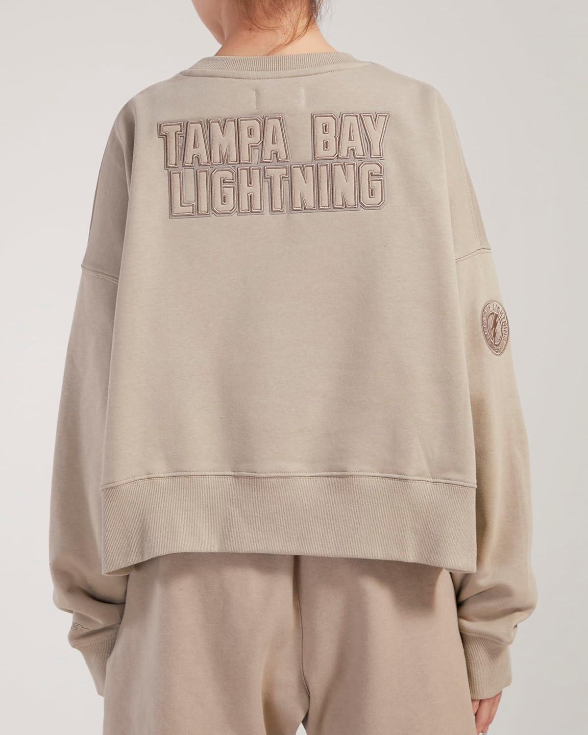 imagePro Standard Womens NHL Neutral Cropped Pullover HoodieTaupe