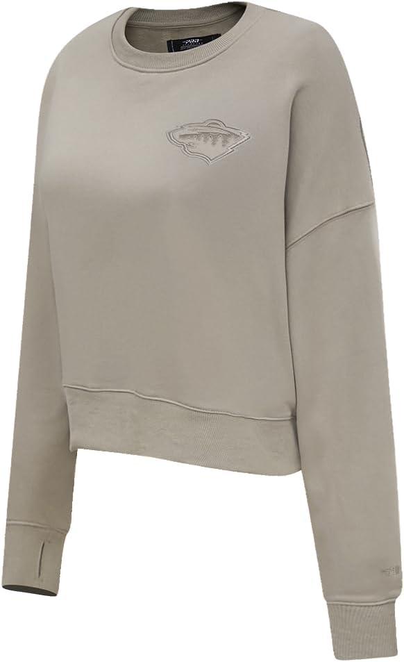 imagePro Standard Womens NHL Neutral Cropped Pullover HoodieTaupe