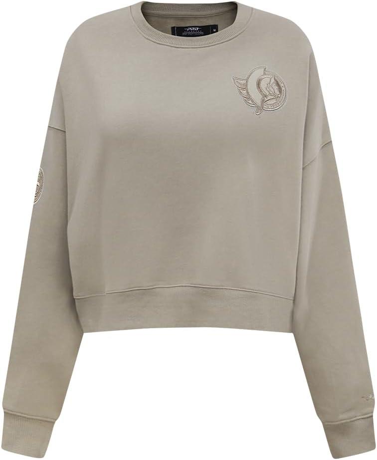 imagePro Standard Womens NHL Neutral Cropped Pullover HoodieTaupe
