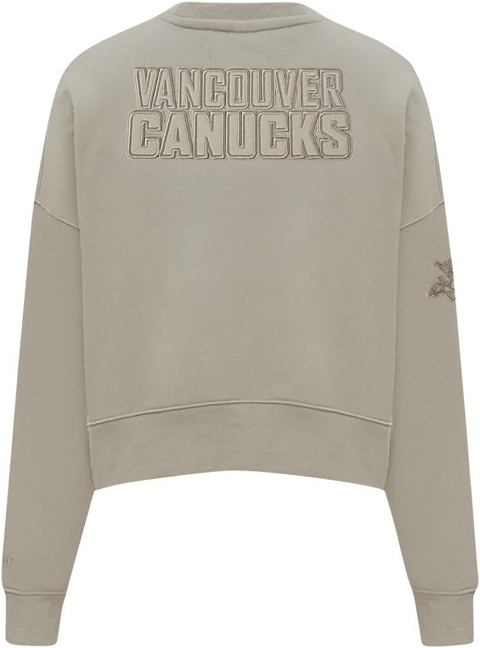 imagePro Standard Womens NHL Neutral Cropped Pullover HoodieTaupe