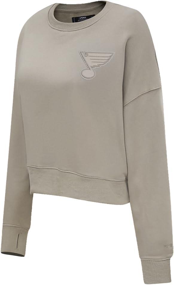 imagePro Standard Womens NHL Neutral Cropped Pullover HoodieTaupe