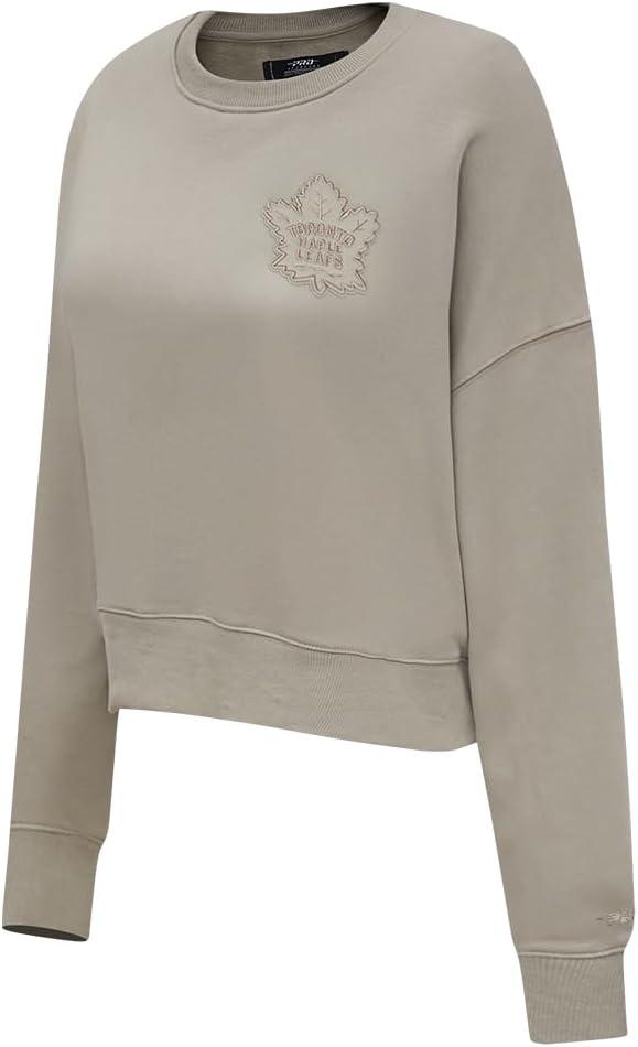 imagePro Standard Womens NHL Neutral Cropped Pullover HoodieTaupe
