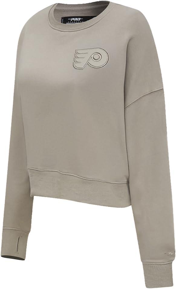 imagePro Standard Womens NHL Neutral Cropped Pullover HoodieTaupe