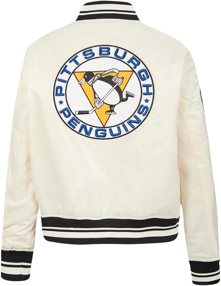 imagePro Standard Womens NHL Retro Classics Satin JacketEggshell Black
