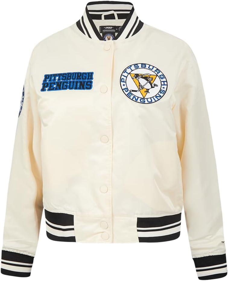 imagePro Standard Womens NHL Retro Classics Satin JacketEggshell Black